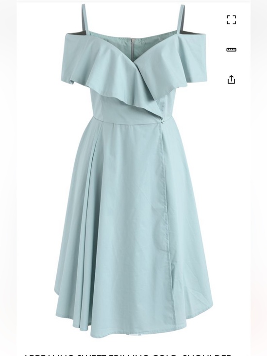 Chicwish Dresses & Skirts - NWT Chicwish Pale Mint Off-Shoulder Ruffle A-Line Mini Dress Size XS